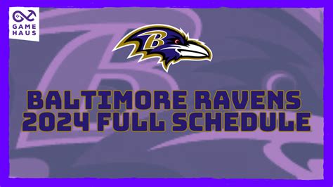 baltimore ravens schedule